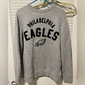 Gray HandsHigh Philadelphia Eagles Crewneck
